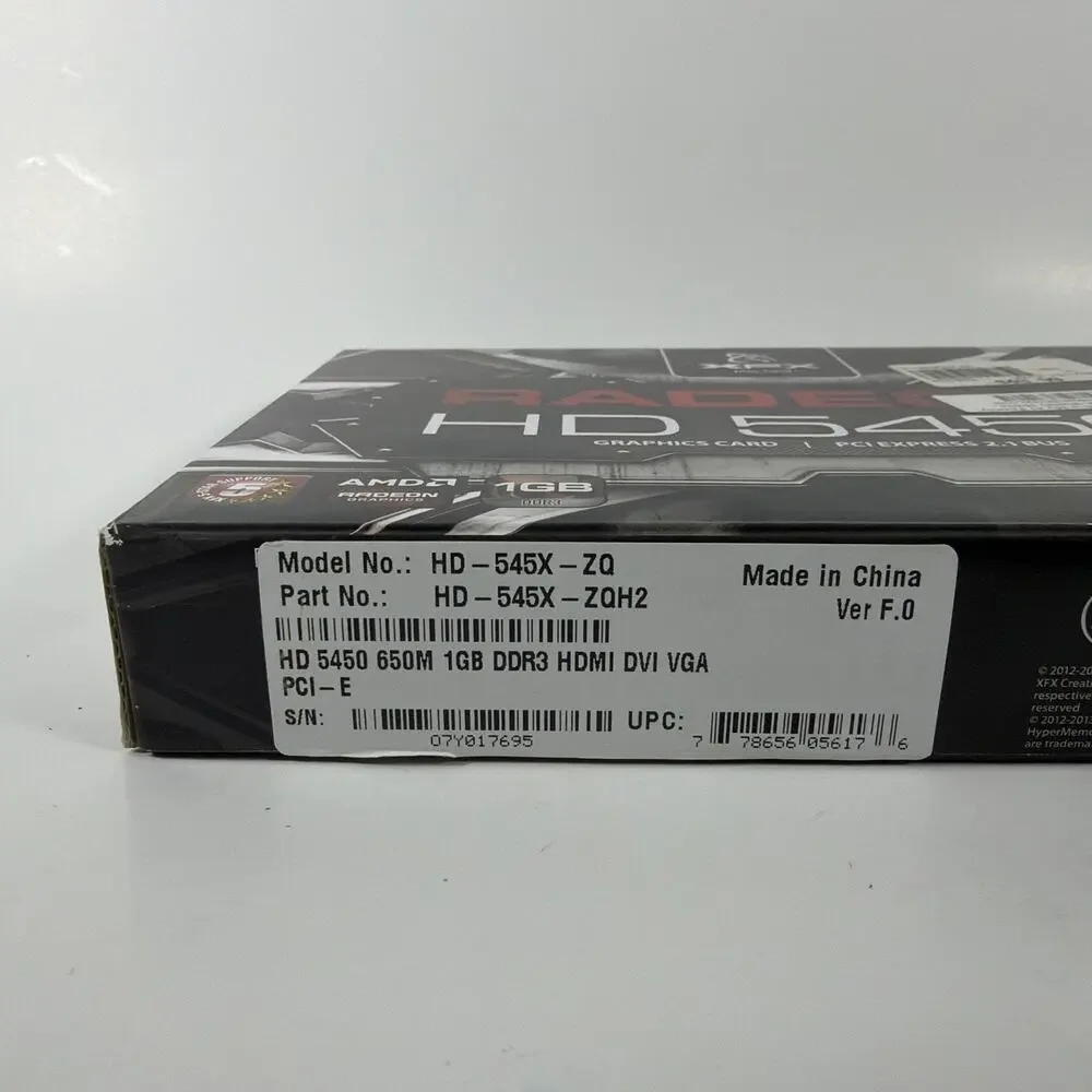 XFX ATI Radeon HD 5450 (HD-545X-ZQH2) 1GB / 1GB (max) DDR3 SDRAM PCI Express 2.1